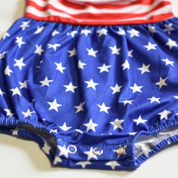 4th of July baby romper, 4th of july outfits - Picture 2 of 2